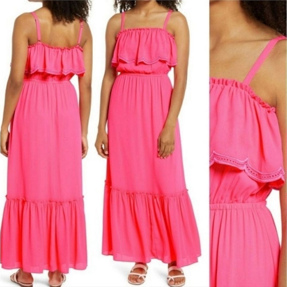 Lilly Pulitzer Aria Ruffle Maxi Dress, Nwot,  Size Xs
